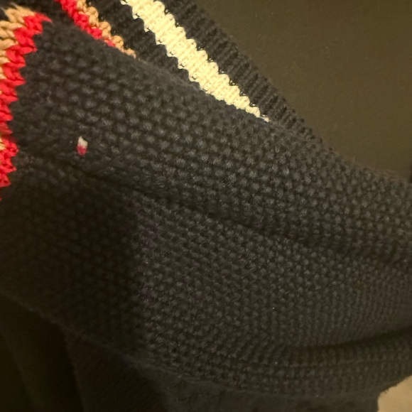 Tommy Hilfiger Navy and White Blouse - Picture 2 of 5